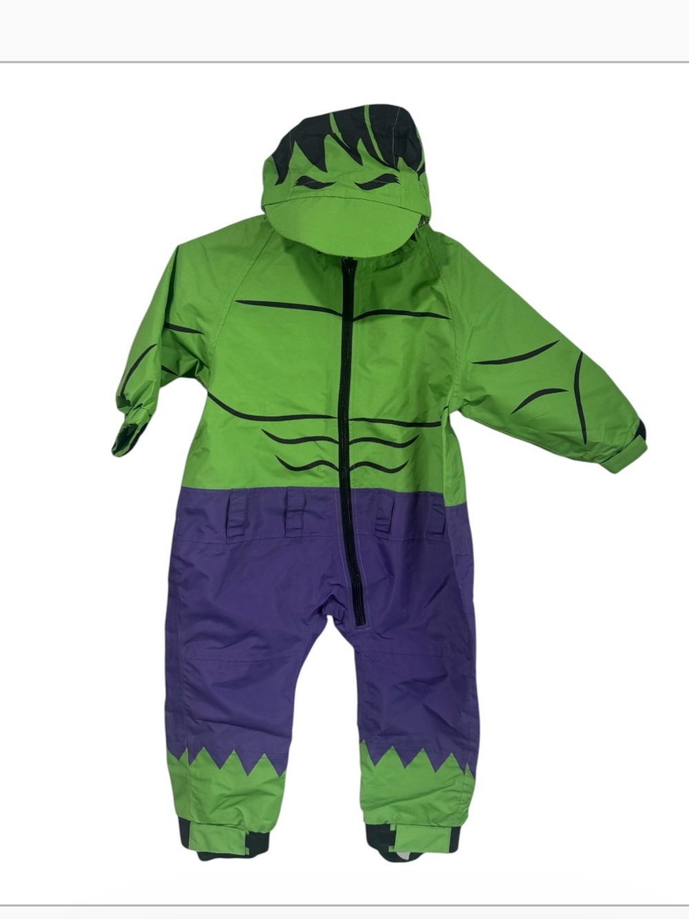 CUDDLE CLUB Marvel Child Hulk-Inspired Green and Purple rain suit Costume 3T